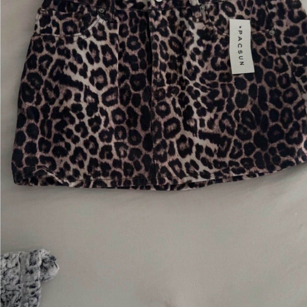 PacSun Animal Print Mini Skirt